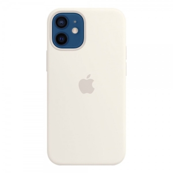 Чехол силиконовый белый Apple MagSafe для iPhone 12 mini