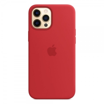 Чехол силиконовый красный Apple MagSafe для iPhone 12/12 Pro