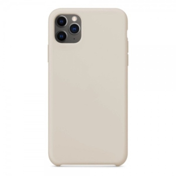 Чехол для iPhone 11 Pro Max, силикон, галечный серый