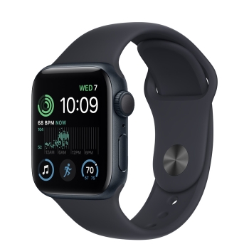 Apple Watch SE 40mm Aluminum Case with Sport Band Midnight