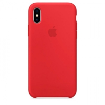 Чехол силиконовый красный для Эпл Айфон X/XR/XS