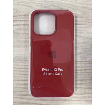 Чехол Silicone case красный для iPhone 13 pro