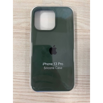 Чехол Silicone case зеленый для iPhone 13 pro