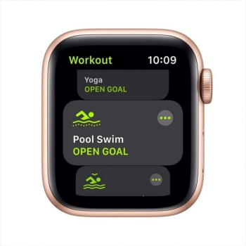 Apple Watch SE, золотого цвета, спортивный ремешок