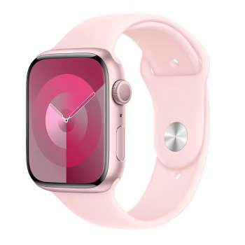Apple Watch Series 9 GPS 41mm (корпус - розовый, спортивный ремешок розовый, IP6X)