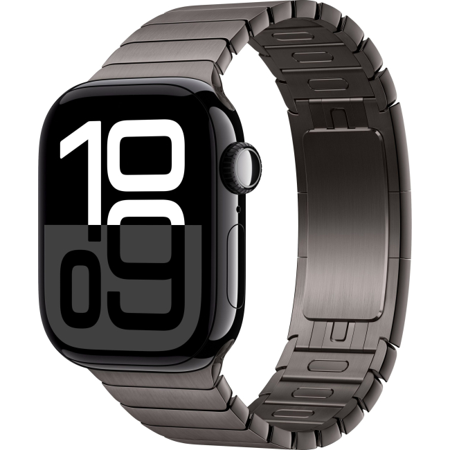 Apple Watch Series 10 42mm Black Aluminum Case with Link Bracelet