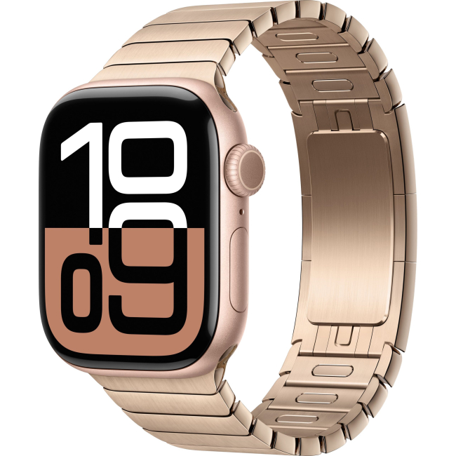 Apple Watch Series 10 42mm Rose Gold Aluminum Case with Link Bracelet