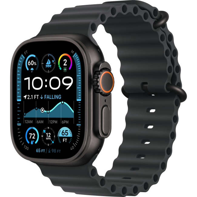 Apple Watch Ultra 2 (2024) 49mm, Черный, Black Ocean Band