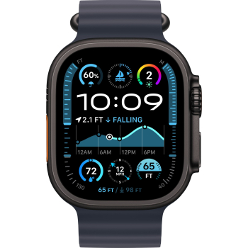 Apple Watch Ultra 2 (2025) 49mm, Черный, Navy Ocean Band