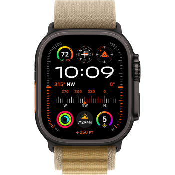 Apple Watch Ultra 2 (2025) 49mm, Черный, Tan Alpine Loop