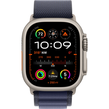 Apple Watch Ultra 2 (2025) 49mm, Натуральный титан, Navy Alpine Loop