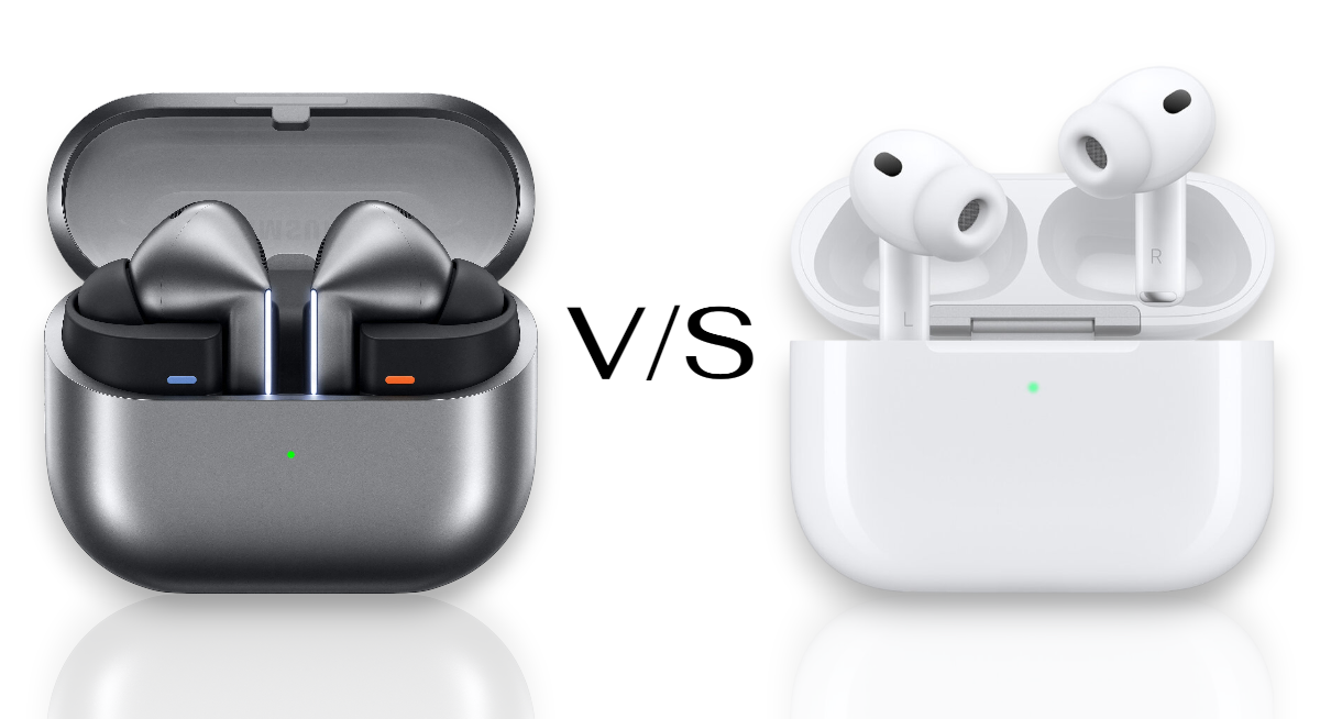 сравнение AirPods и Samsung Galaxy Buds