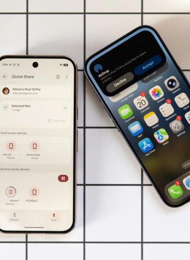 Смартфоны Google Pixel 9 научились передавать файлы через AirDrop