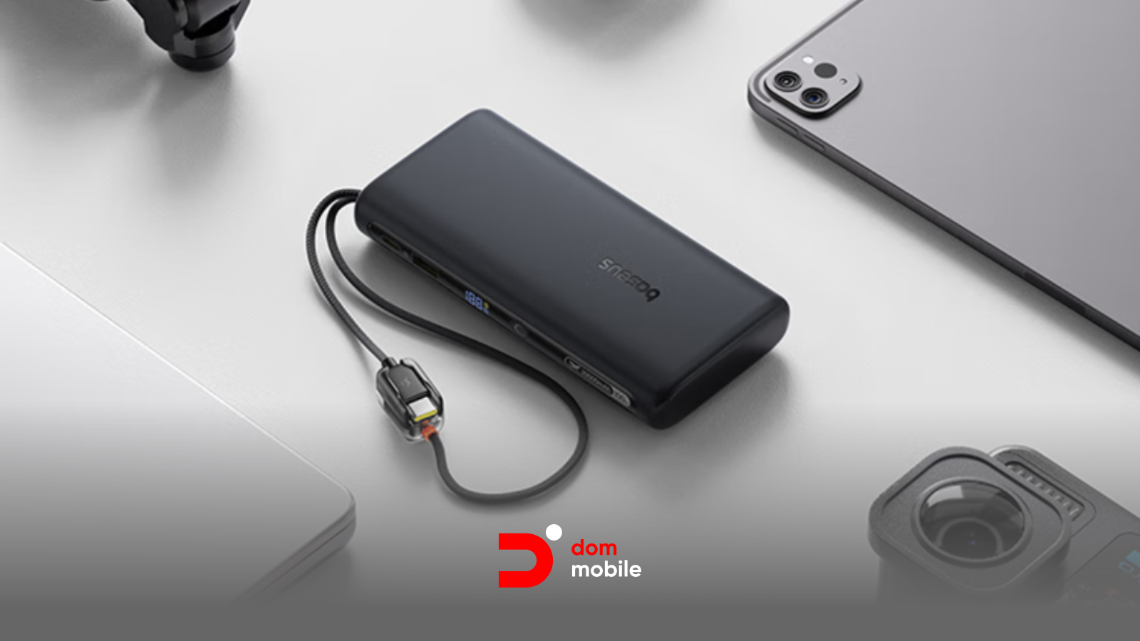 Baseus 20 000 мА·ч: два USB-C в корпусе — банк без клубка кабелей
