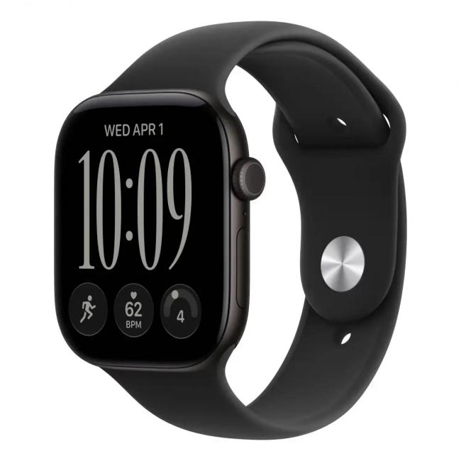 Apple Watch Series 12 GPS + Cellular 46 мм Black - вид сбоку